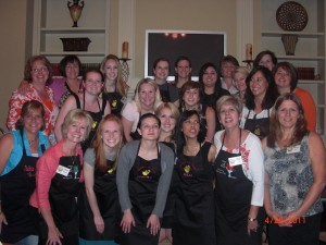 Mentoring Young Women with some of my "Best Girlfriends". We teach hospitality, cooking and mentoring classes in my home. Beautiful Group of women. I am on the front row far left.