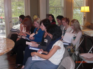 Applettes looking and their recipes for that nights meal plus many more  and getting ready for class.