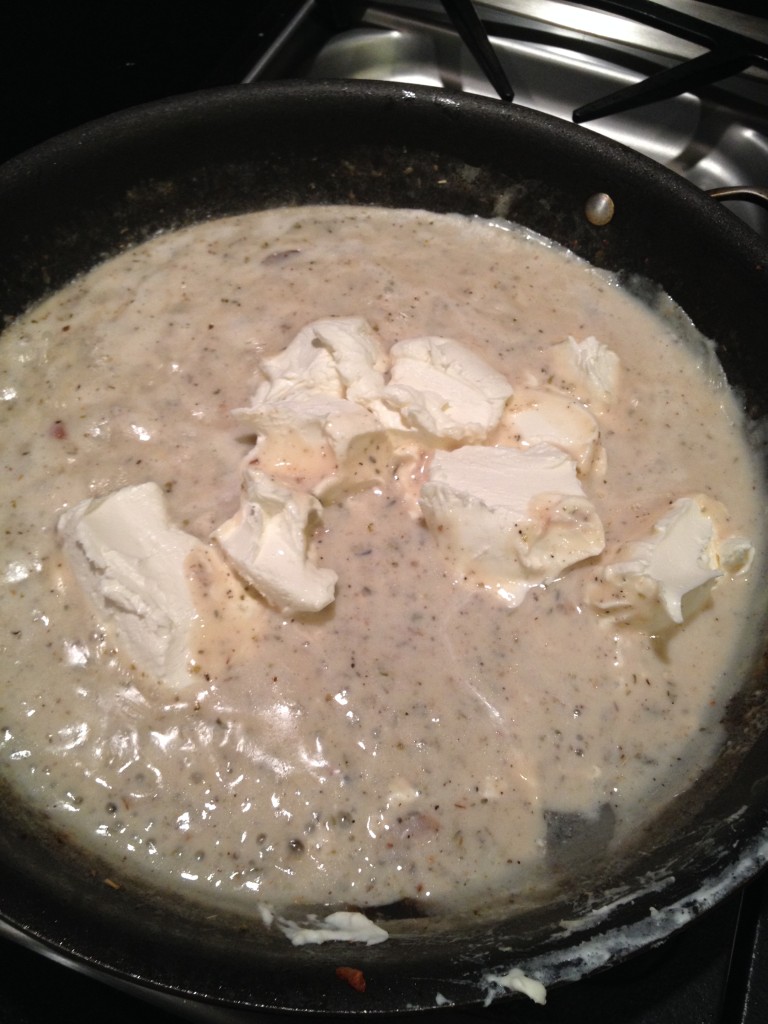 Add Cream Cheese- Stir in Well