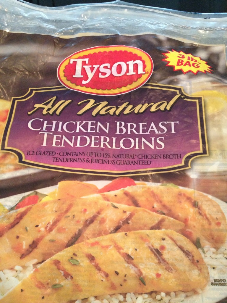 I like using Frozen Chicken Tenderloins