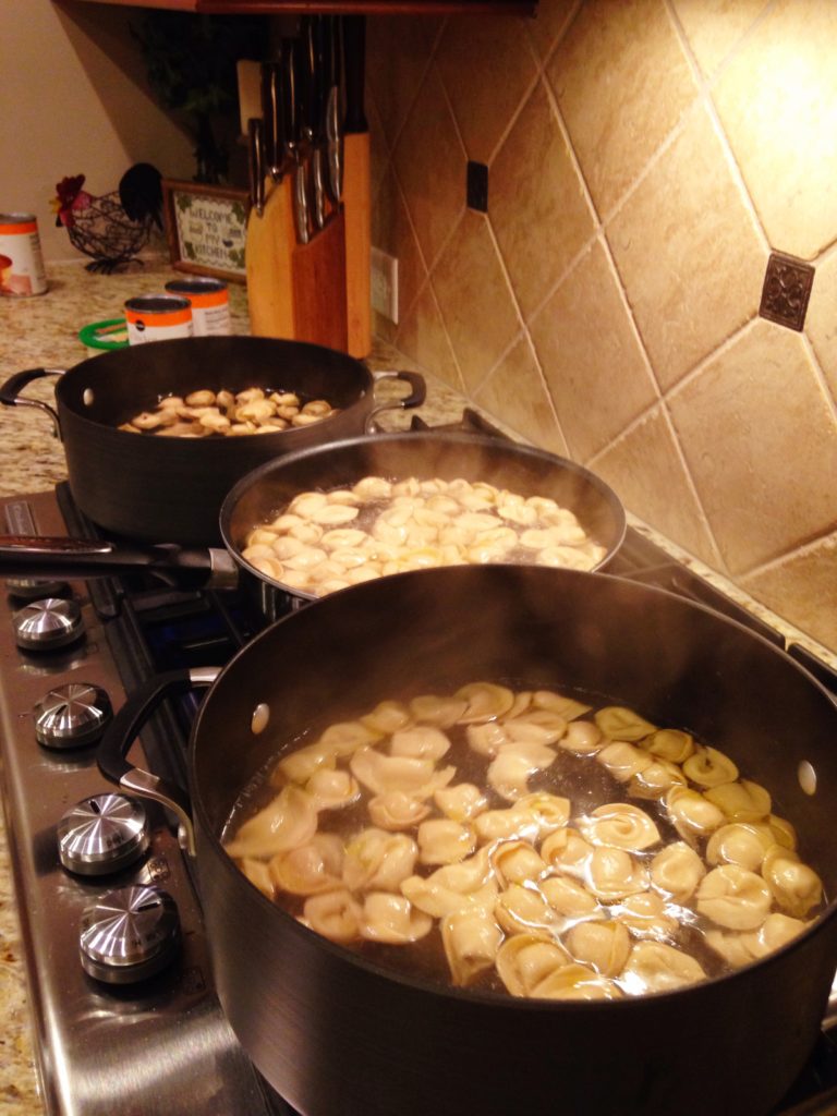 Boiling Tortellini